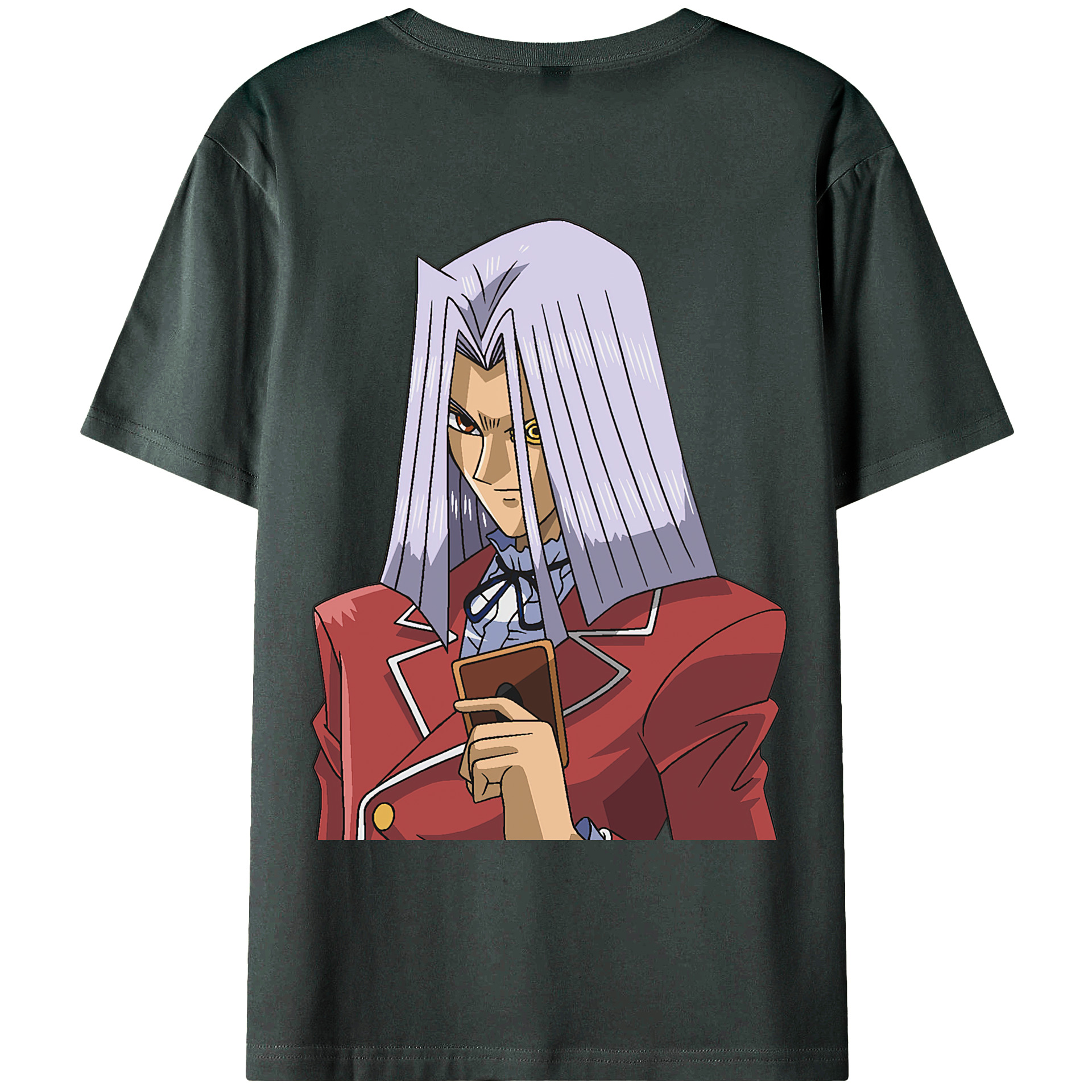 （画像用） 遊☆戯☆王 Yu-Gi-Oh! 綿100％ メンズ半袖Tシャツ（バックプリント） 通気性